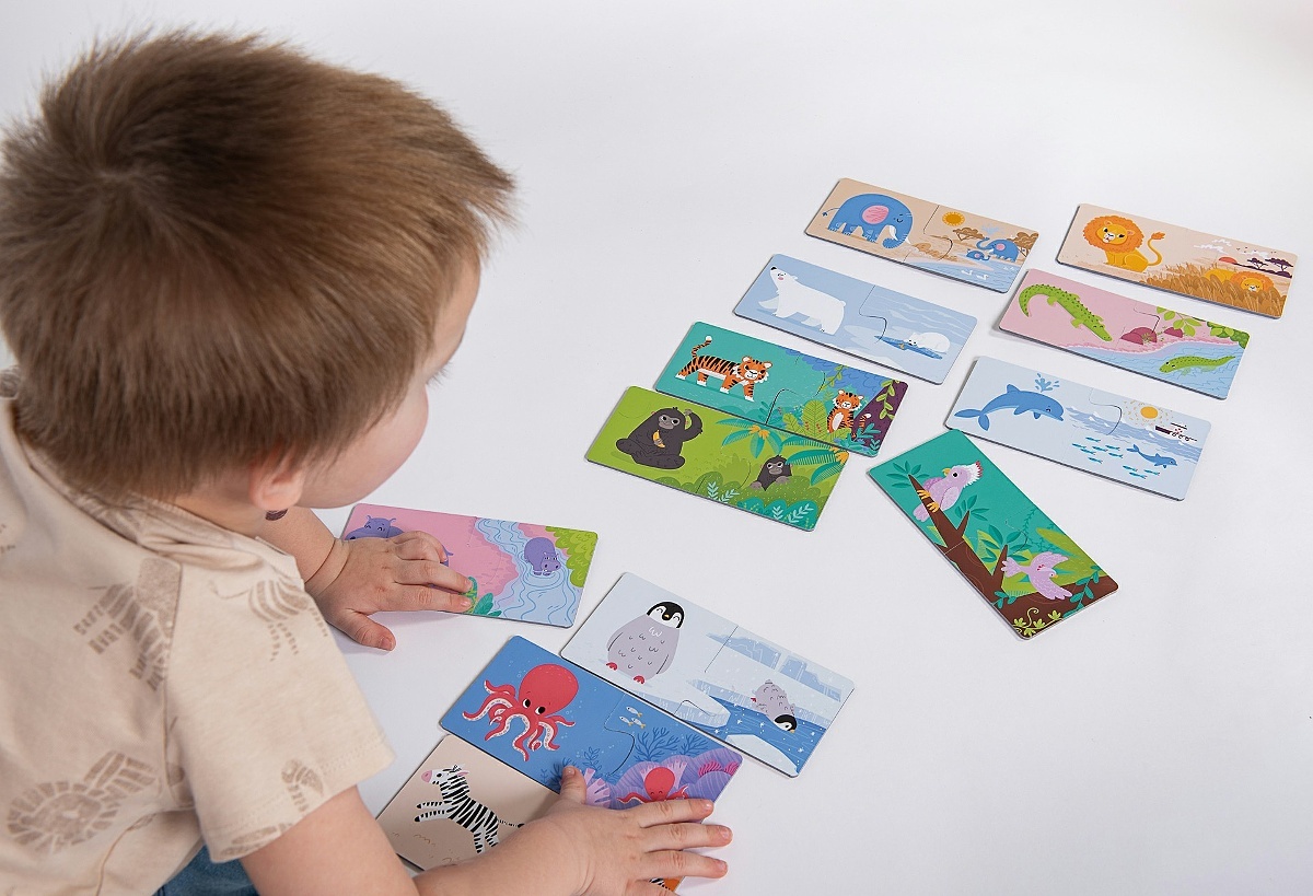 Véééliké puzzle duo Kde bydlí zvířátka