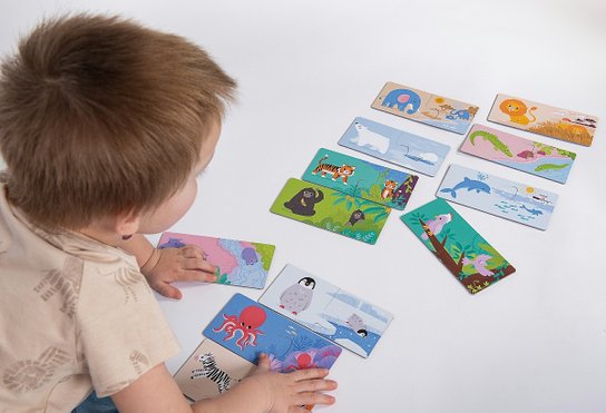 Véééliké puzzle duo Kde bydlí zvířátka
