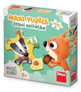 Puzzle 15 maxi Lesní zvířátka