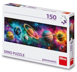 Puzzle 150 Barevné planety panoramic