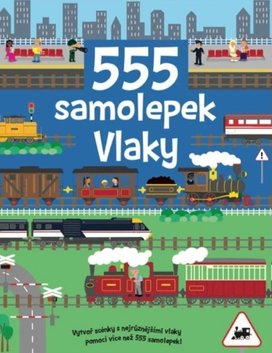 555 samolepek Vlaky