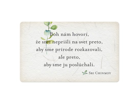 Malé posolstvá Matky Zeme s dreveným stojančekom