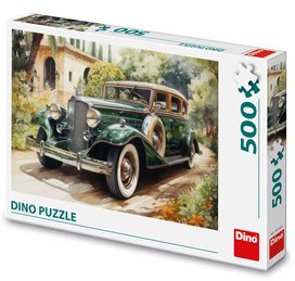 Puzzle 500 Zelený Rolls-Royce
