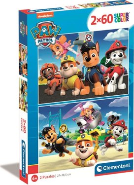 Puzzle 2x60 dílků Tlapková patrola 2023