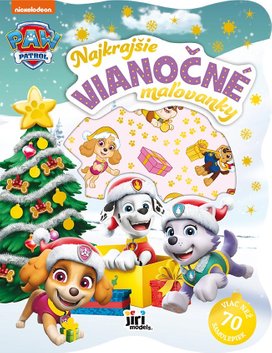 Najkrajšie vianočné maľovanky so samolepkami Labková patrola