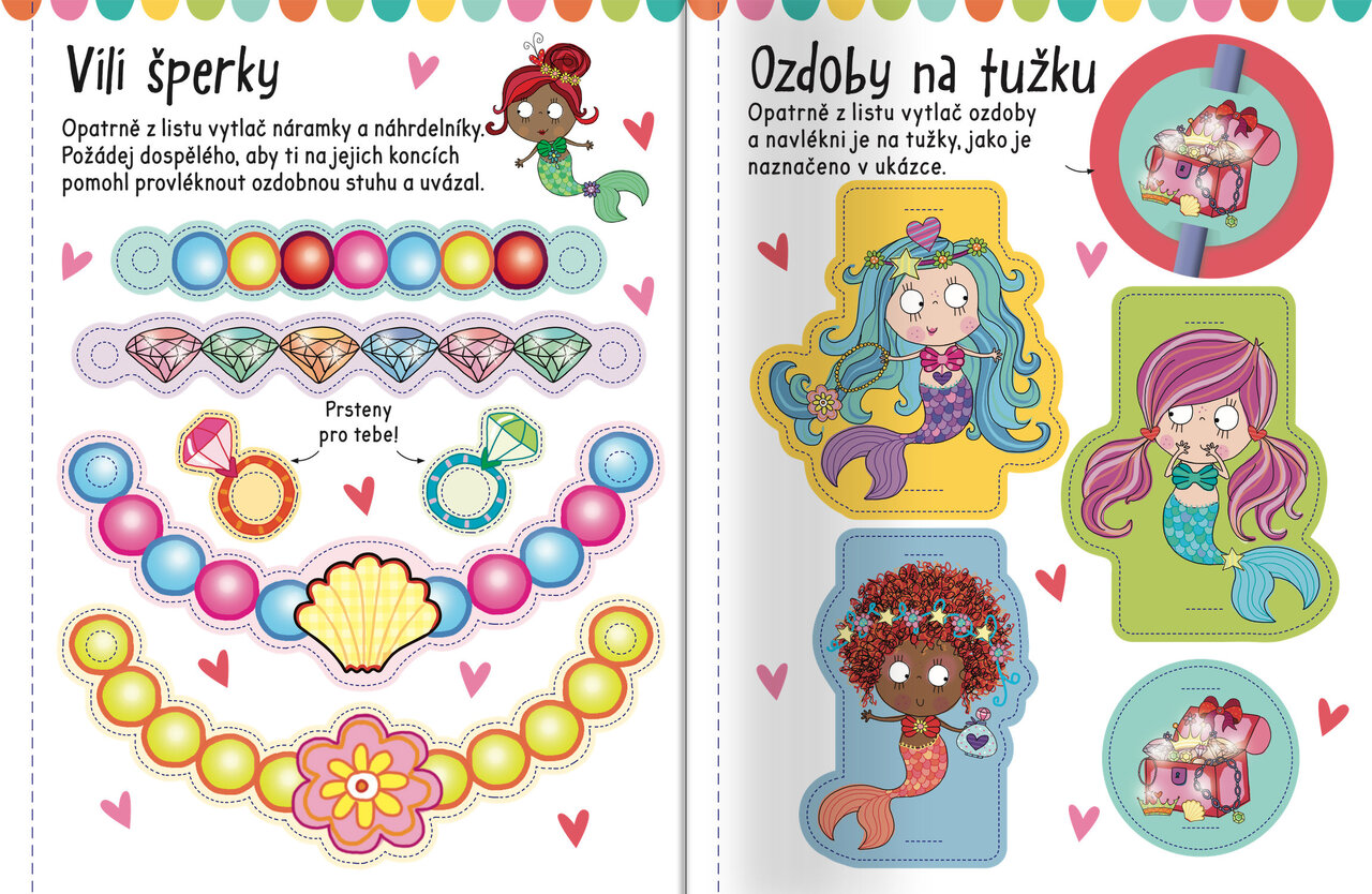 Velké samolepky pro malé ruce Mořské víly