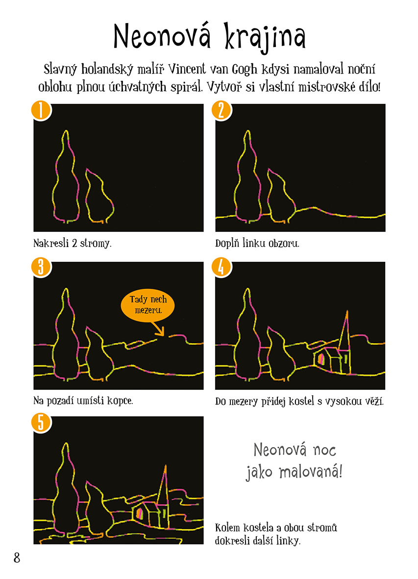 Vyškrabovací kartičky: Neon