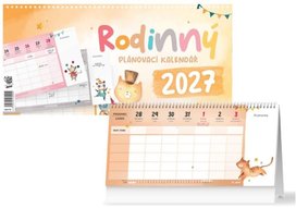 Rodinný plánovací kalendář 2027 - stolní kalendář