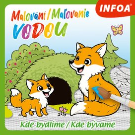 Malování/Maľovanie vodou Kde bydlíme/Kde bývame