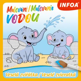 Malování/Maľovanie vodou Veselá zvířátka/Veselé zvieratká