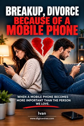 Breakup,divorce because of a mobile phone