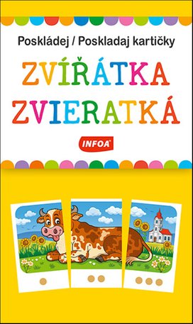 Poskládej/Poskládaj kartičky Zvířátka/Zvieratká