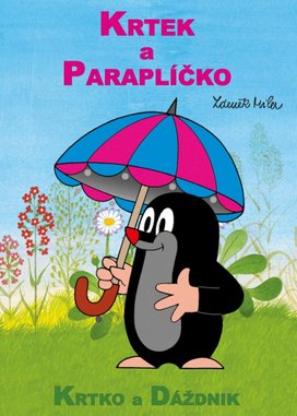 Krtek a paraplíčko - omalovánka