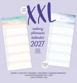 XXL rodinný plánovací kalendář 2027 - nástěnný kalendář