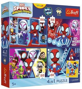 Puzzle Premium Plus Kids Spidey a jeho úžasní přátelé Pavoučí den