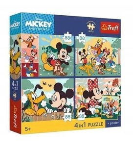 Puzzle Premium Plus Kids Mickey a přátelé Všichni spolu