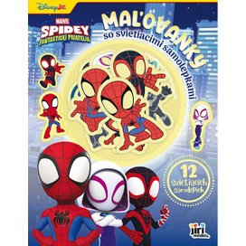 Maľovanky so svietiacimi samolepkami Spidey