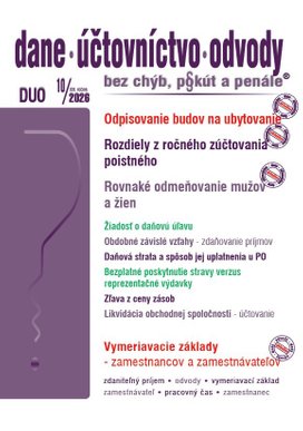 DUO 10/2026 - Odpisovanie budov a zdaňovanie