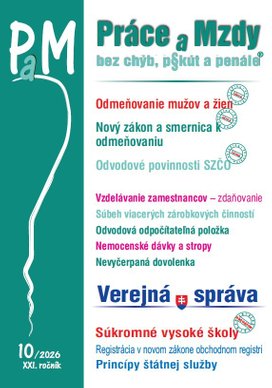 PAM 10/2026 - Odmeňovanie mužov a žien