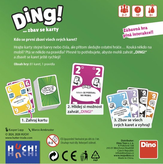 Hra Ding! ... zbav se karty